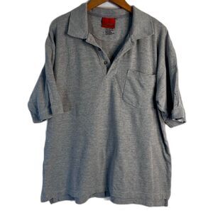 Jeep Brand Teflon Light Gray Short Sleeve 100% Cotton Polo Shirt Men's Size XL